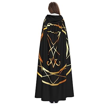 CuLLt (カルト) SORCERER COAT(GOLD) Amazon.com: Wizard Witch Hooded Cloak Magic Gold Satanic